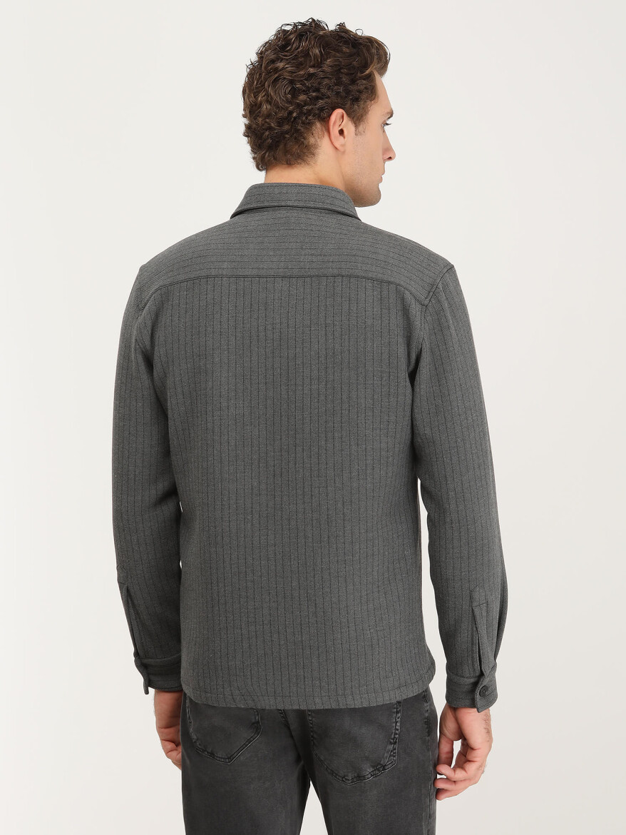 Grey Overshirt - 5