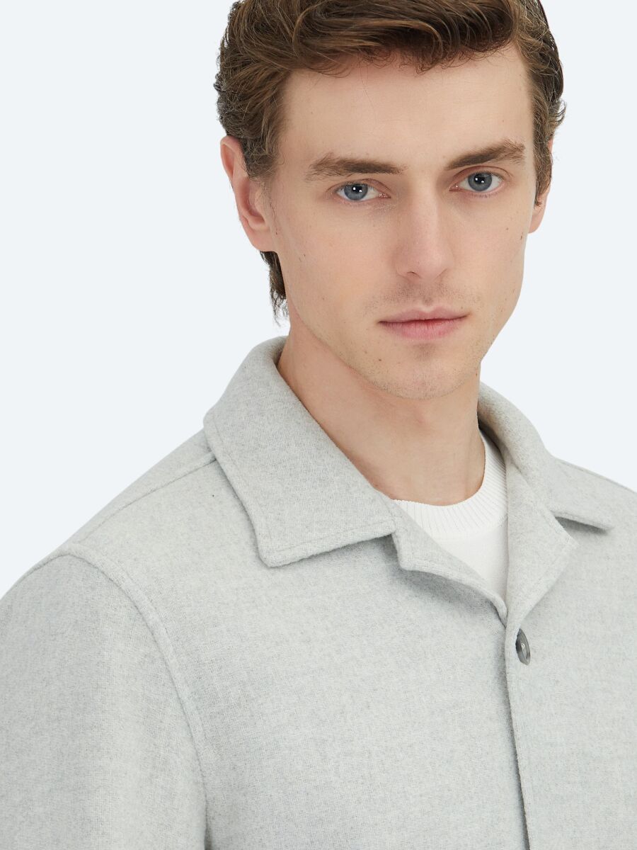 Grey Overshirt - 5