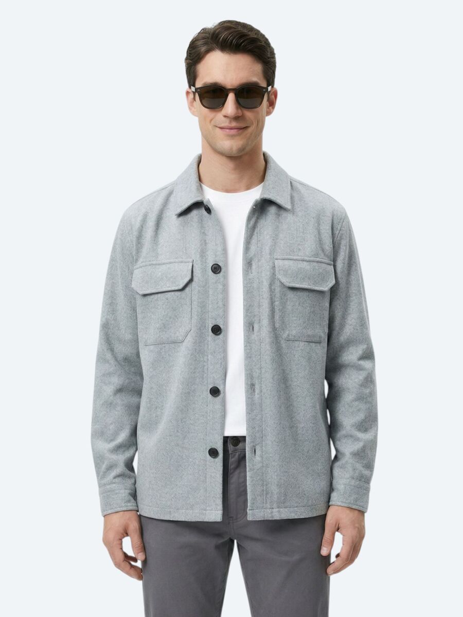 Grey Overshirt - 4
