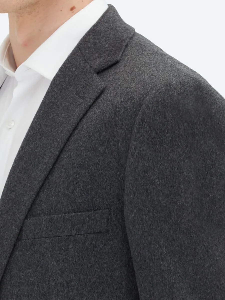 Grey Patterned 100% Cashmire Jacket - 4