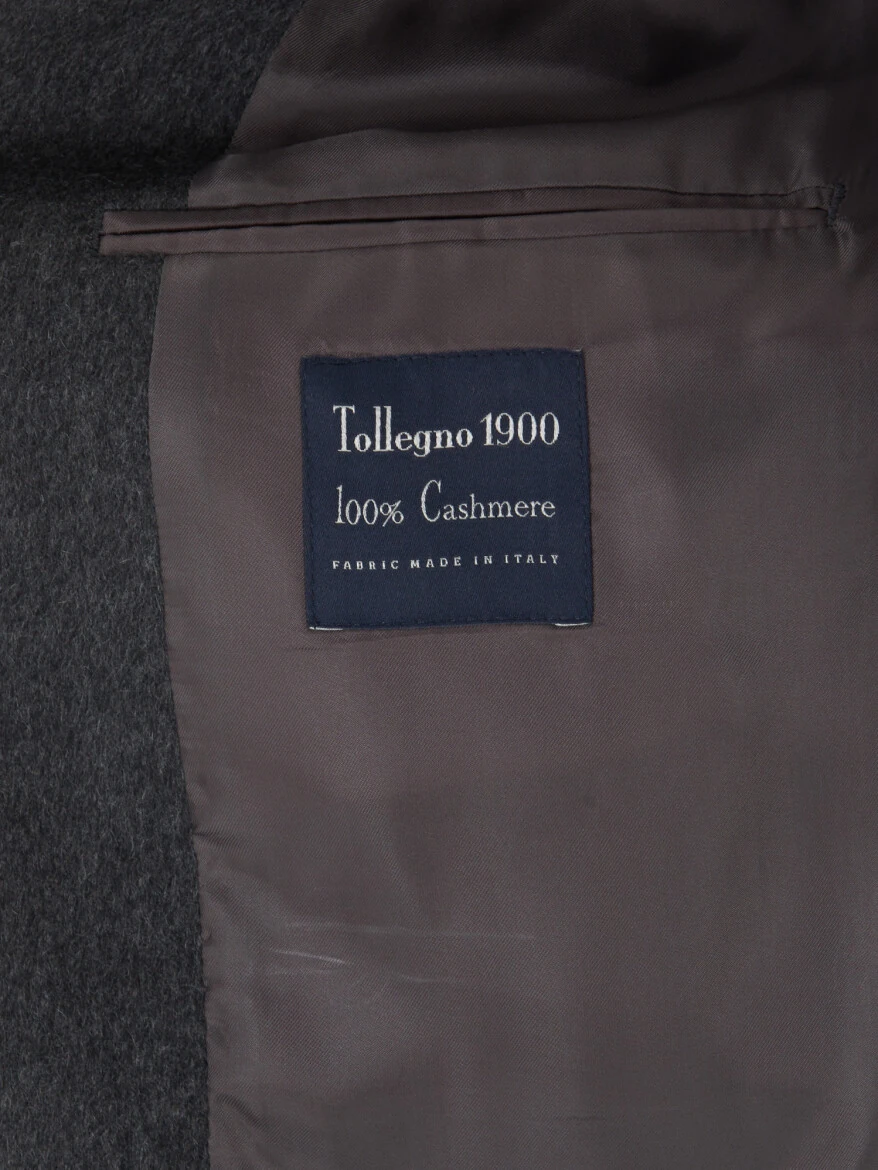 Grey Patterned 100% Cashmire Jacket - 5