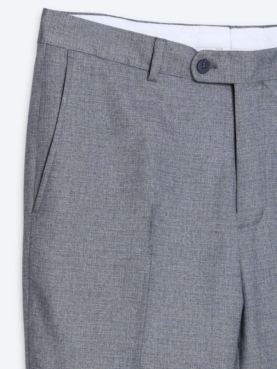 Grey Plain Modern Fit Suit - 10