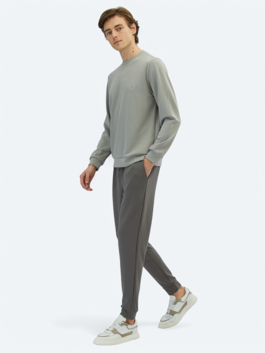 Grey Plain Sweatshirt 