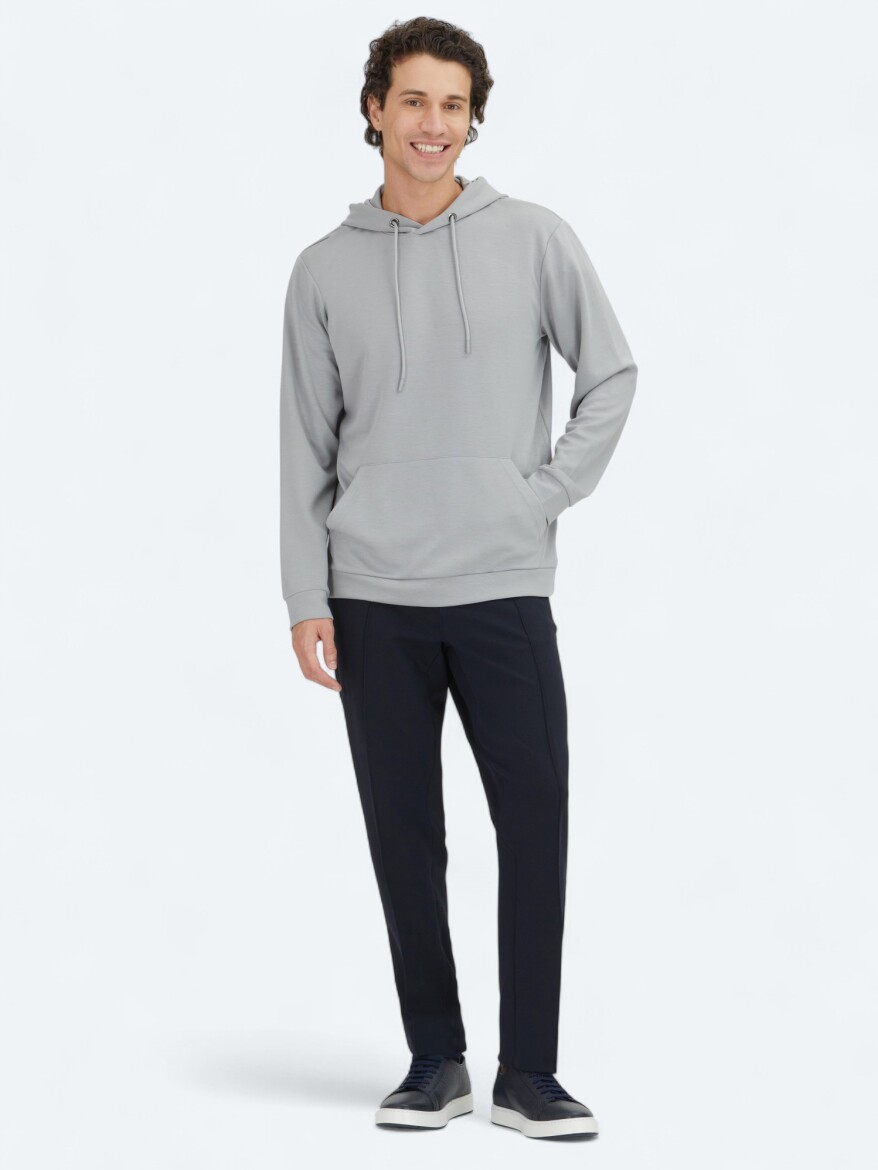Grey Plain Sweatshirt - KİP