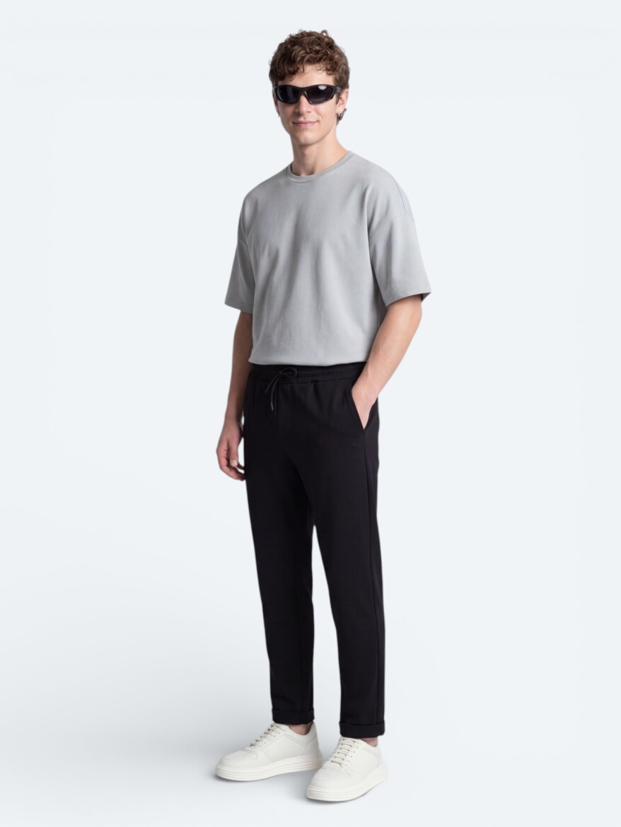 Grey Plain T-Shirt - KİP