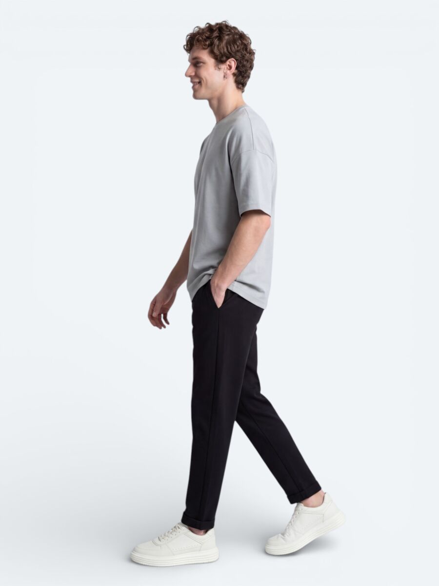 Grey Plain T-Shirt - 4