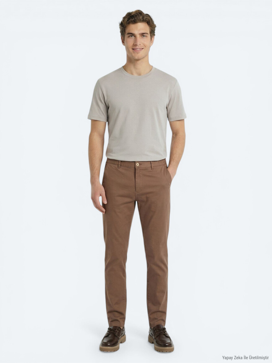 Grey Plain T-Shirt - KİP