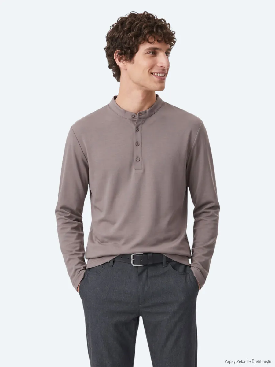 Grey Plain T-Shirt - 5