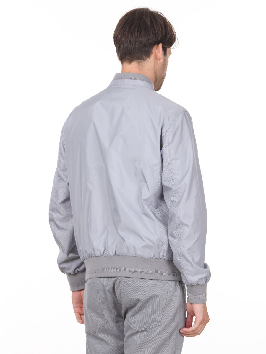 Grey Regular Fit Casual Weaving Coat - 5