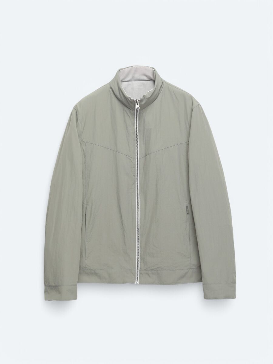 Grey Regular Fit Hidden Hood Casual Weaving Double-Sided Coat - 12