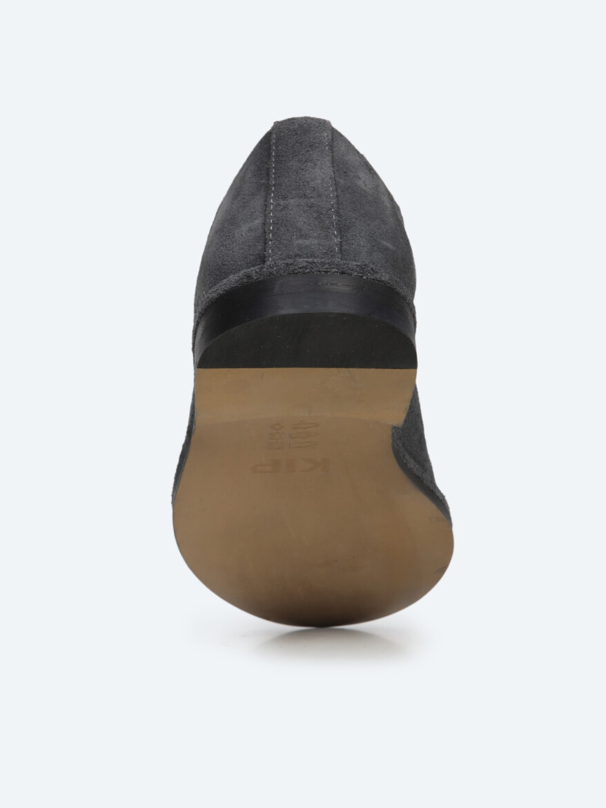 Grey Suede Smart Casual Shoes - 4