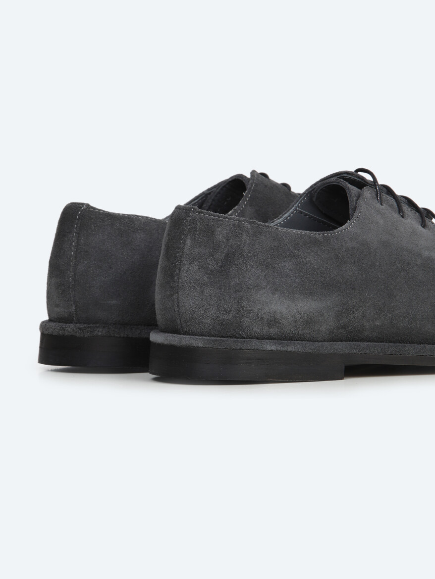 Grey Suede Smart Casual Shoes - 5