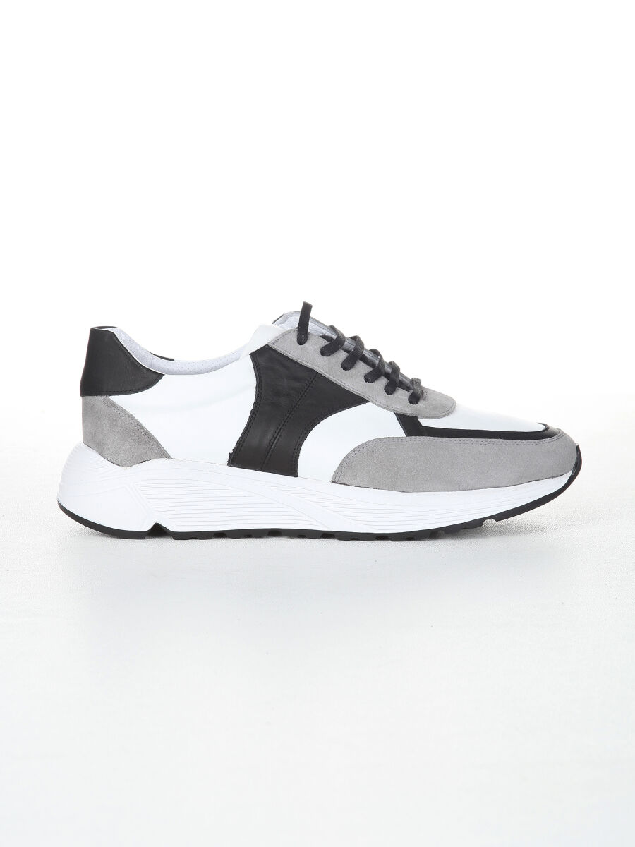 Grey Suede Sneaker - 1