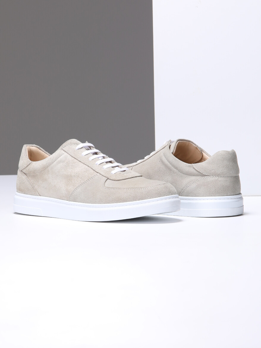 Grey Suede Sneaker - 3