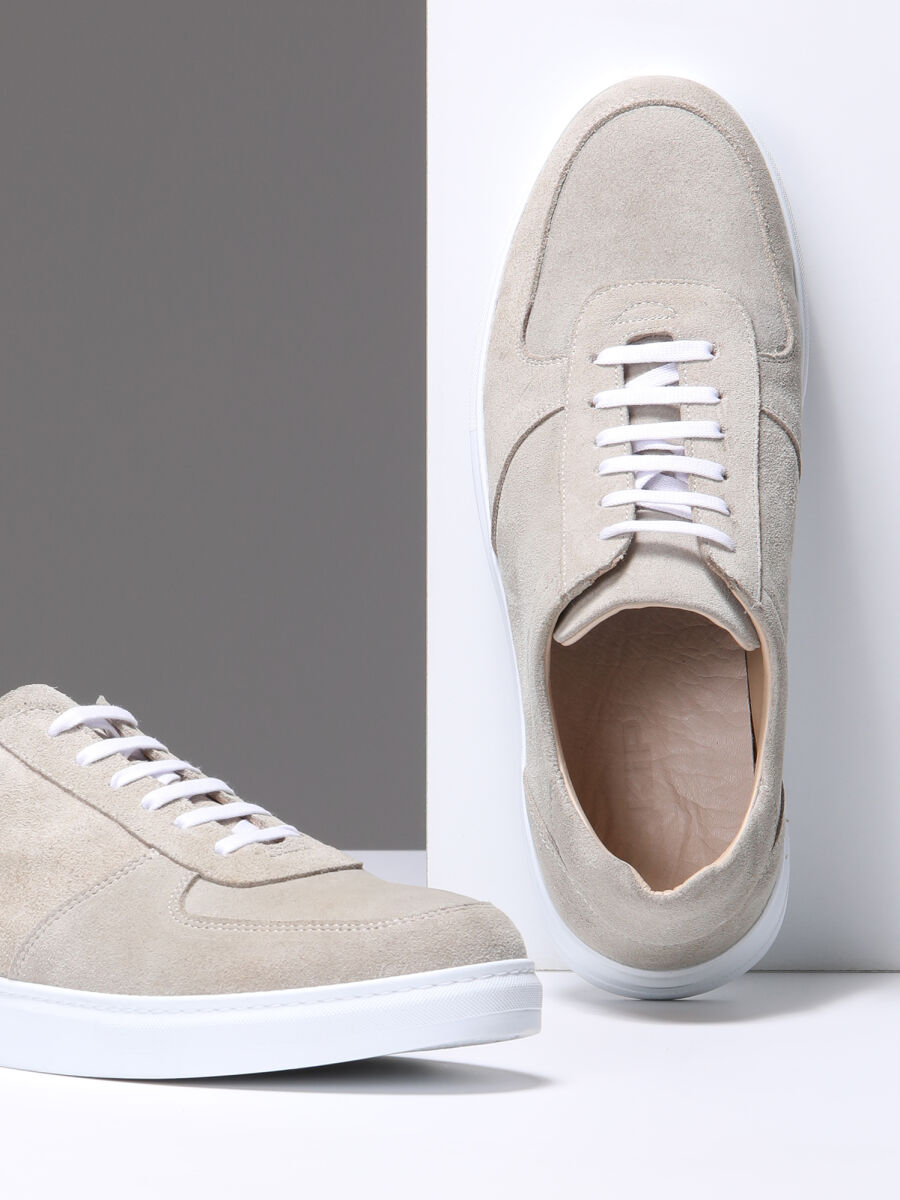 Grey Suede Sneaker - 4