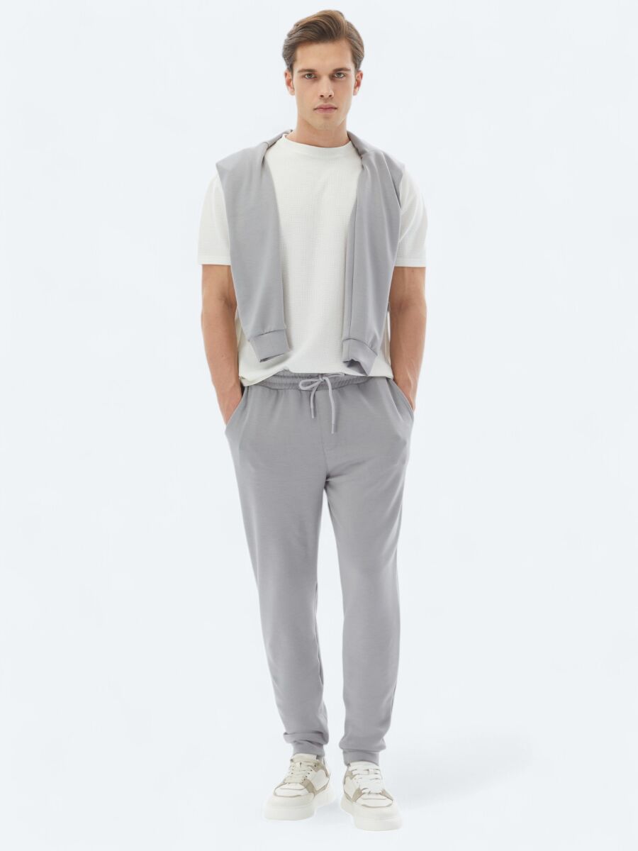 Grey Sweat Pants - 1