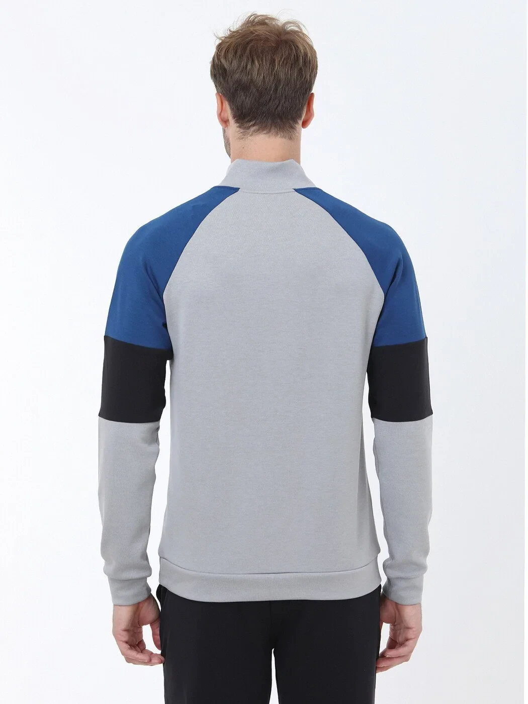 Grey Turtleneck Sweatshirt - 4