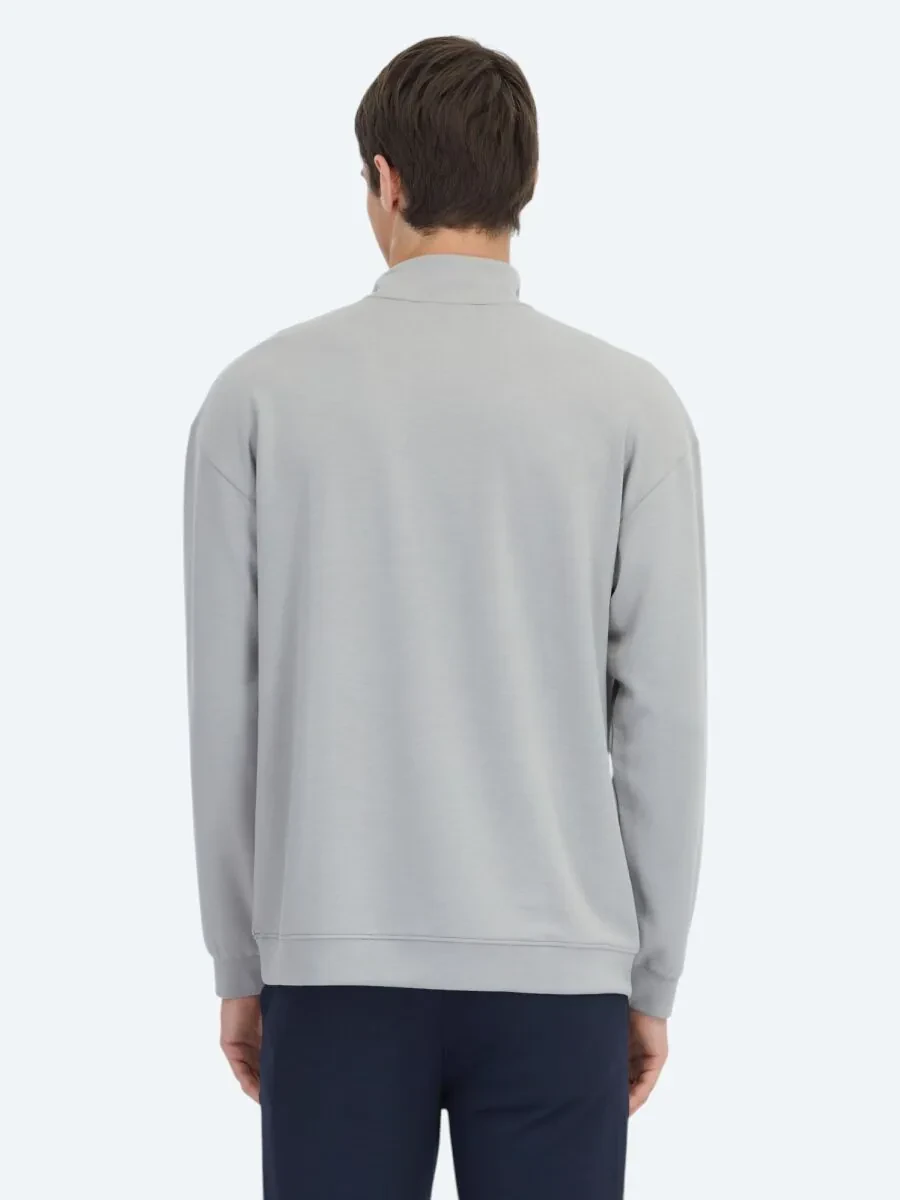 Grey Turtleneck Sweatshirt - 6