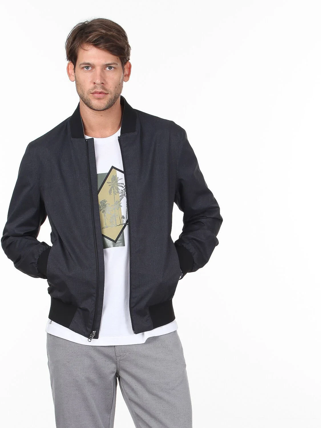 Grey Weaving Coat - 1