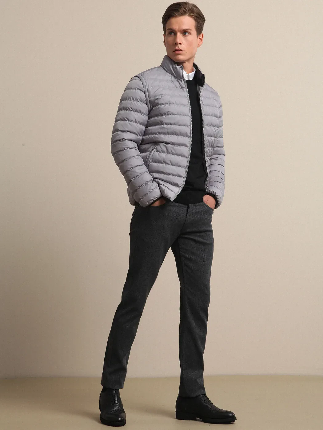 Grey Weaving Coat - 1