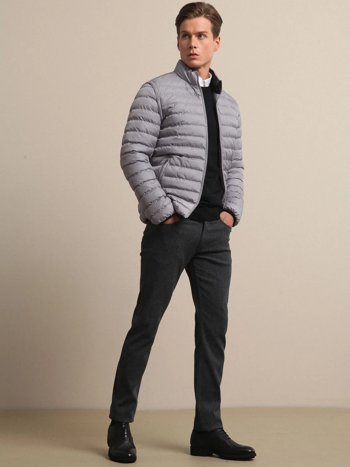 Grey Weaving Coat - 1