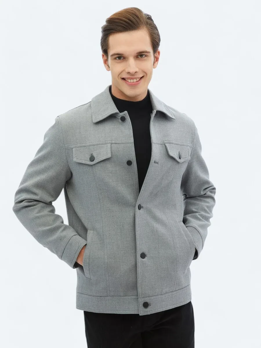 Grey Weaving Coat - 8