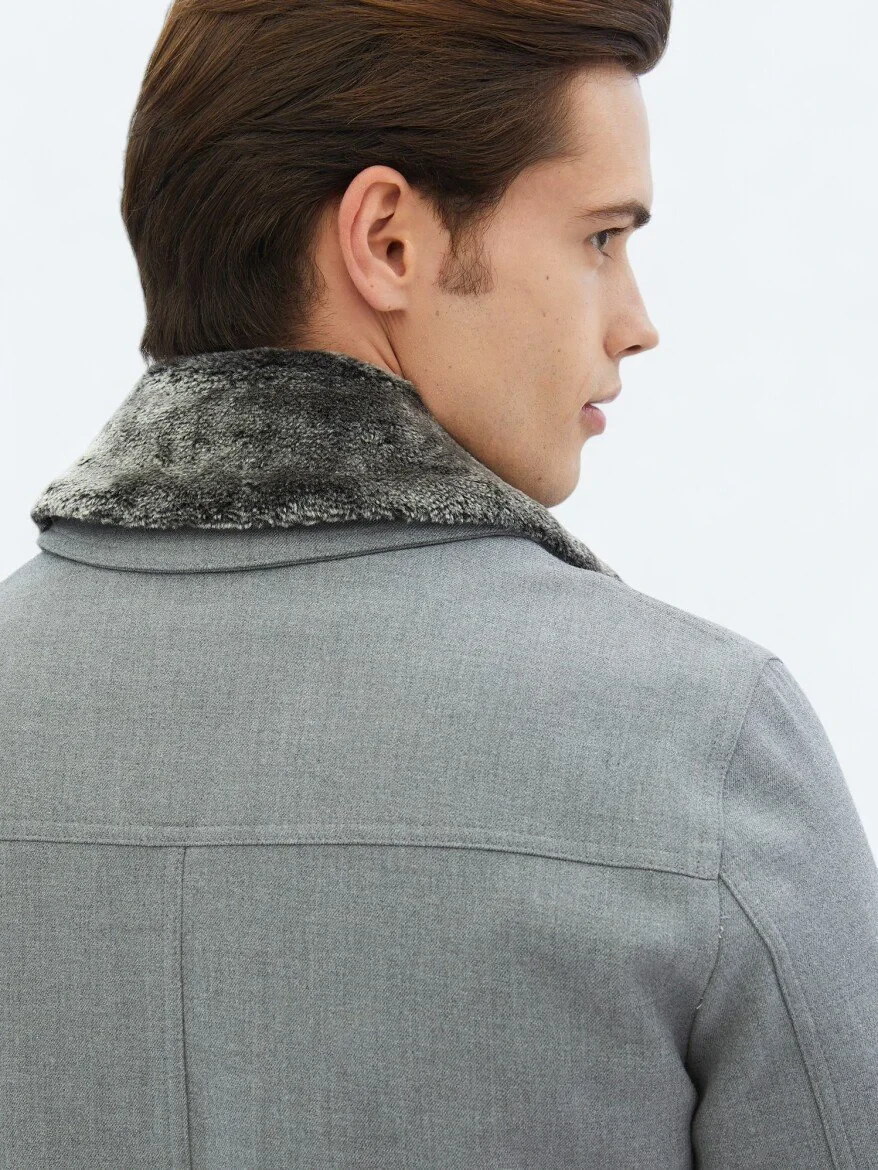 Grey Weaving Coat - 11