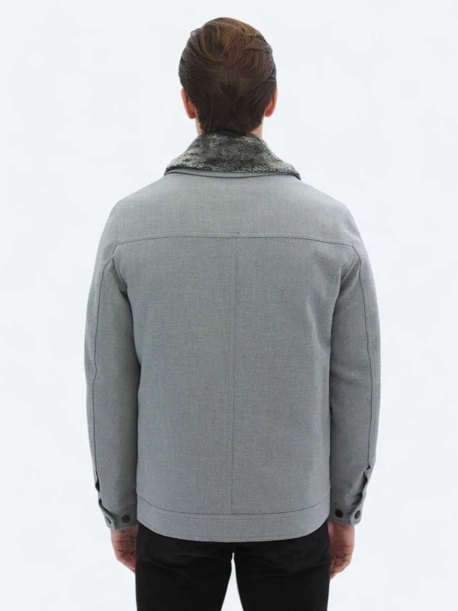 Grey Weaving Coat - 12