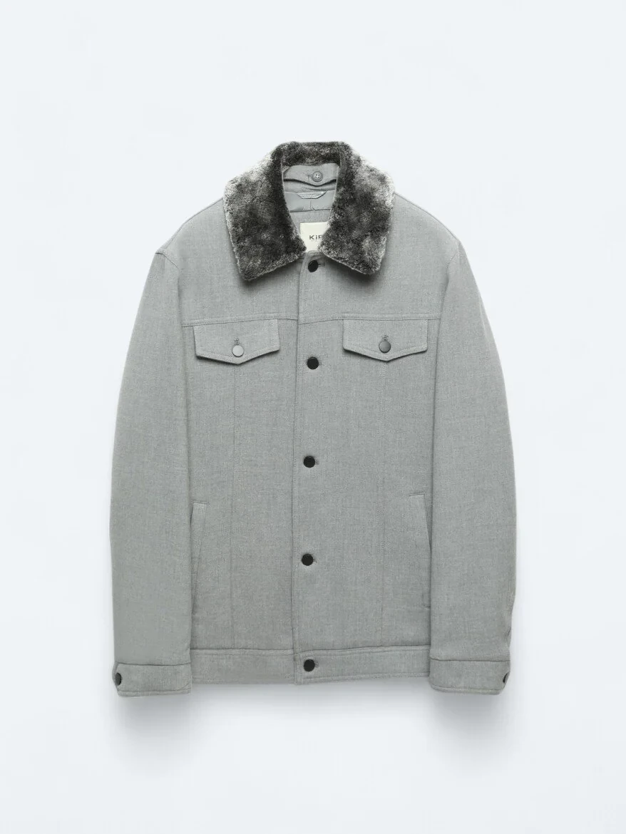 Grey Weaving Coat - 13