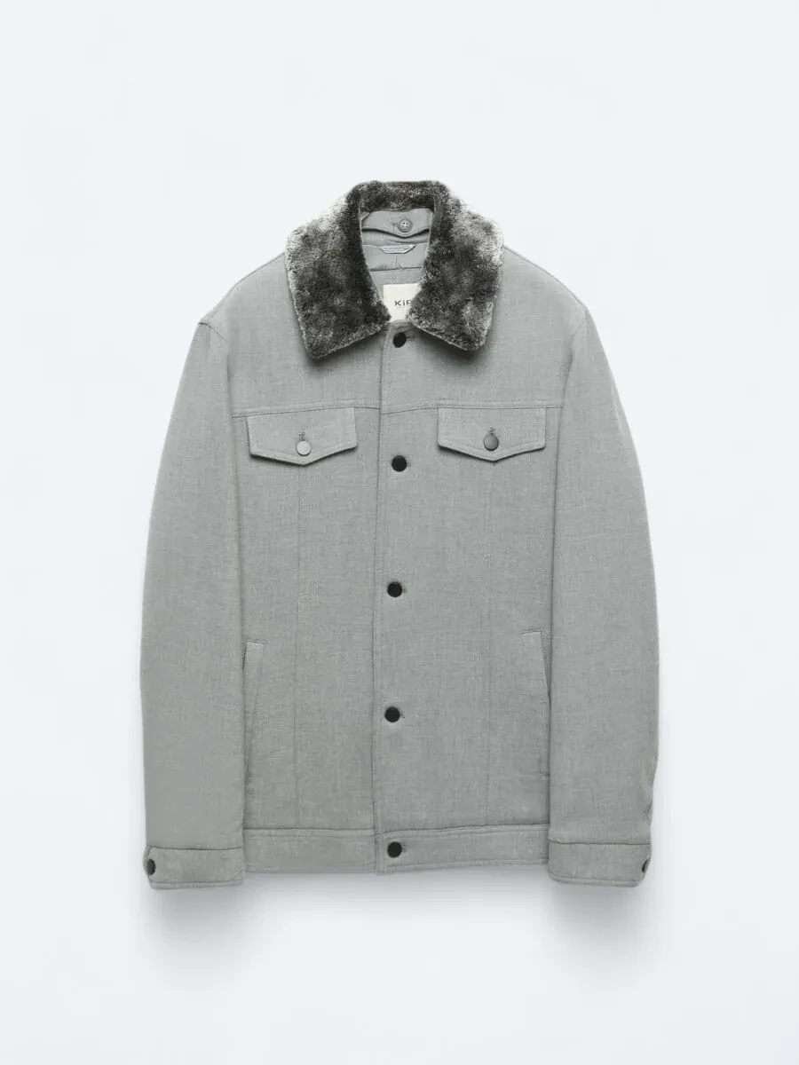 Grey Weaving Coat - 13