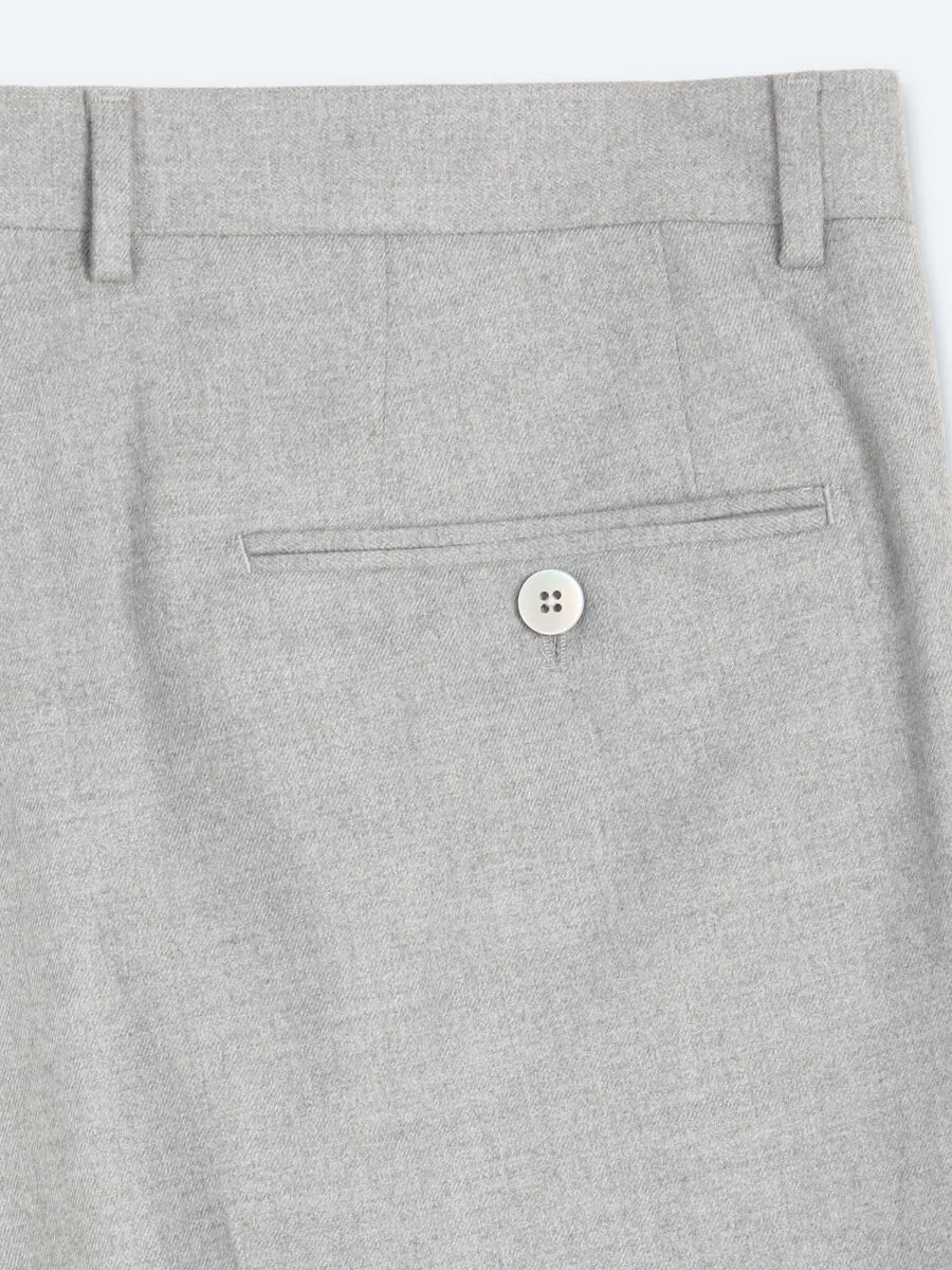 Grey Weaving Fitted Fit Classical Trousers - 9
