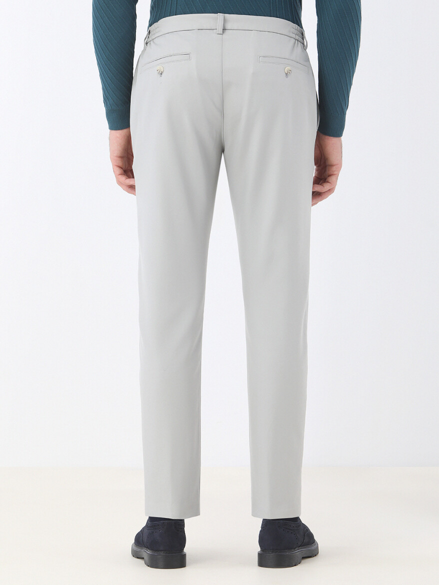 Grey Weaving Jogging Fit Casual Trousers - 4
