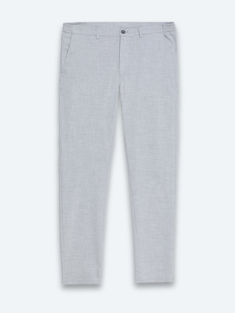 Grey Weaving Jogging Fit Casual Trousers - 6