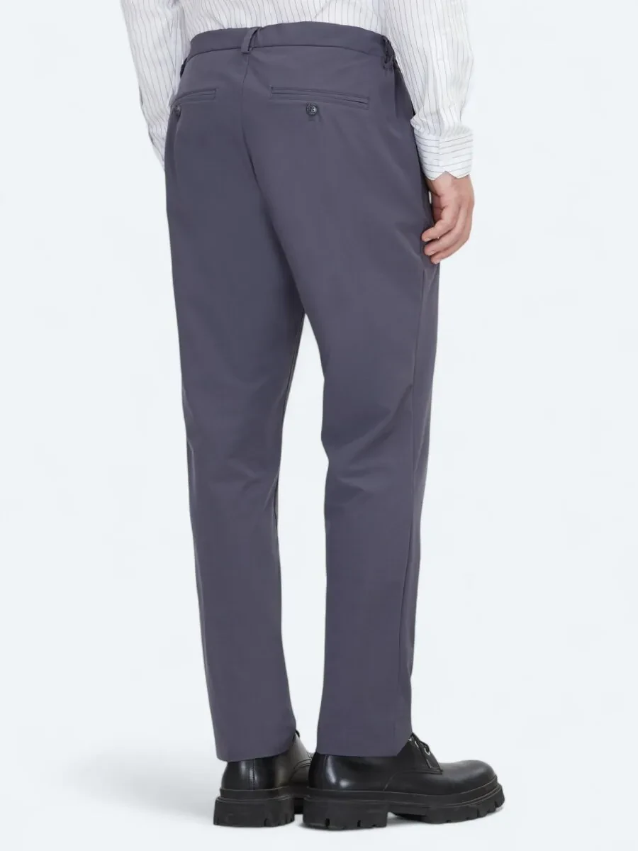 Grey Weaving Jogging Fit Casual Trousers - 5