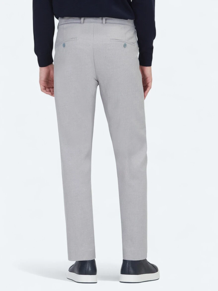 Grey Weaving Jogging Fit Casual Trousers - 6