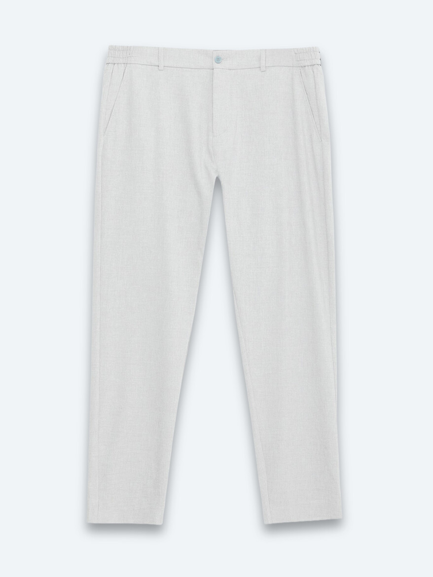 Grey Weaving Jogging Fit Casual Trousers - 6
