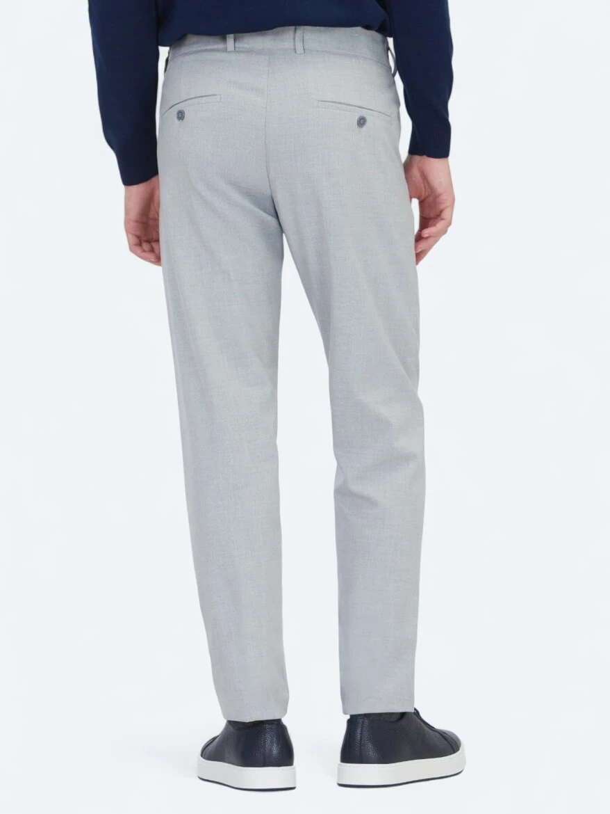 Grey Weaving Jogging Fit Casual Trousers - 6