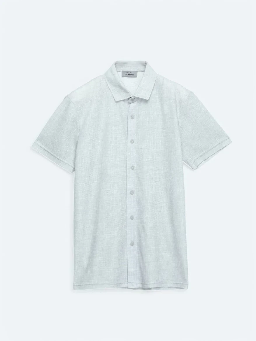 Gri Desenli Regular Fit Casual Gömlek - 6