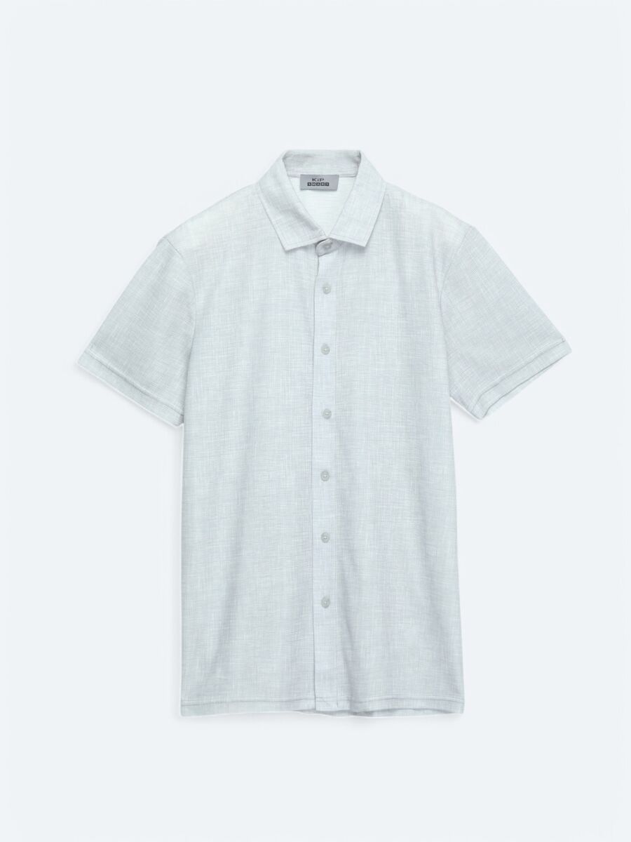 Gri Desenli Regular Fit Casual Gömlek - 6