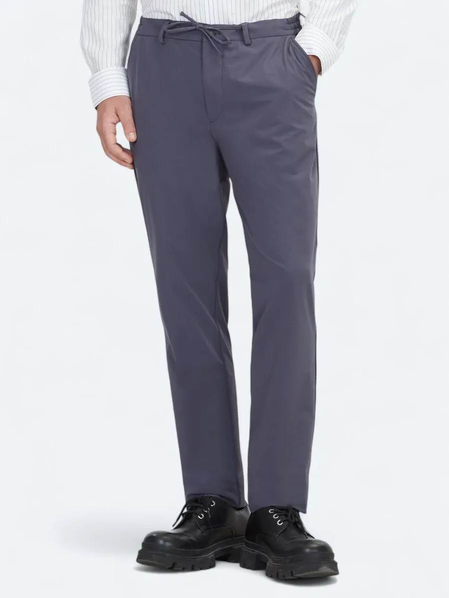 Gri Dokuma Jogging Fit Casual Pantolon - 2