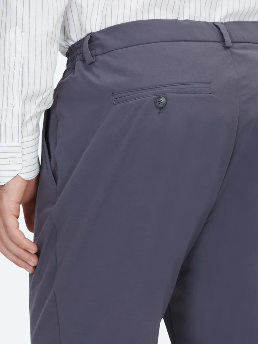 Gri Dokuma Jogging Fit Casual Pantolon - 4