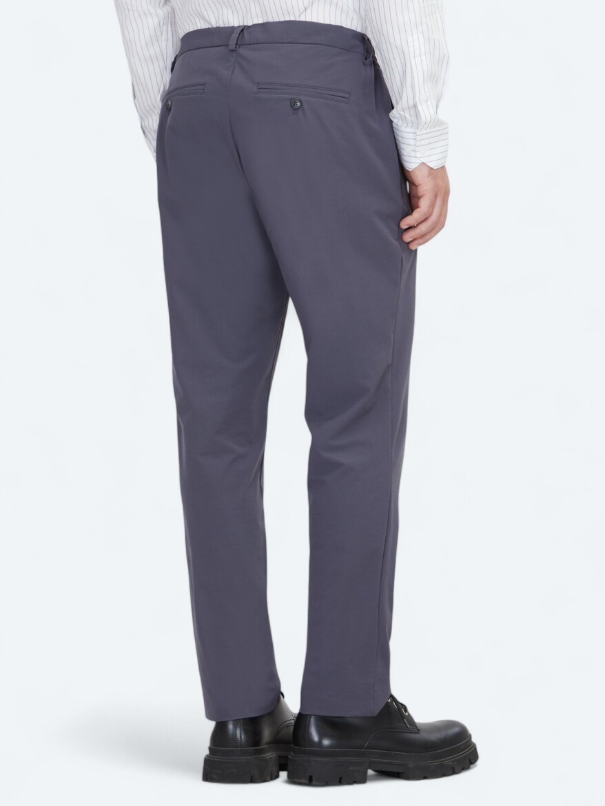 Gri Dokuma Jogging Fit Casual Pantolon - 5