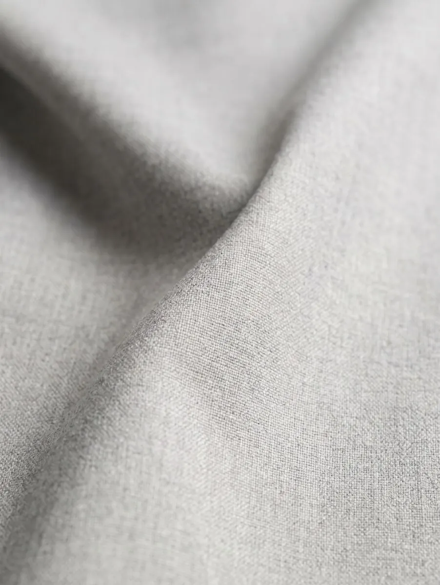 Gri Düz Dokuma Fitted Fit Klasik Pantolon - 10