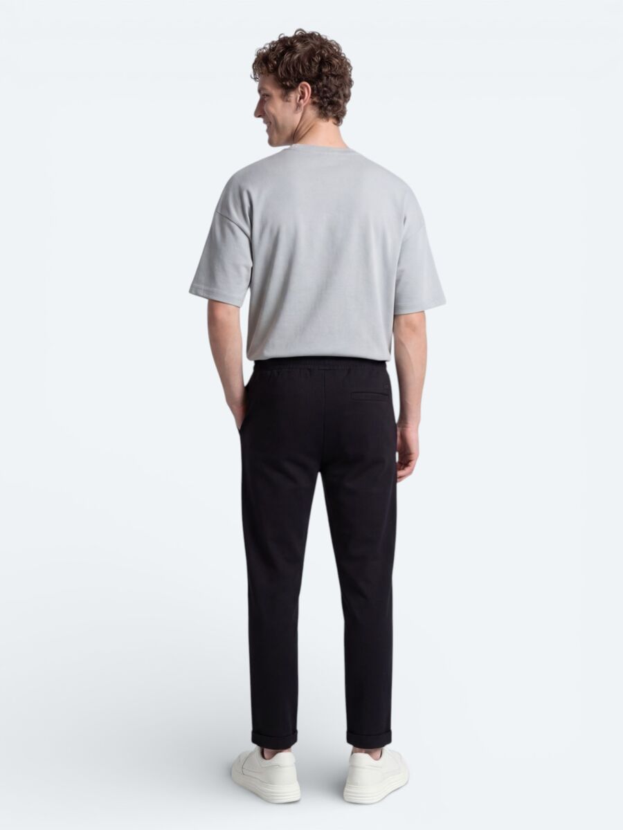 Gri Düz T-Shirt - 5