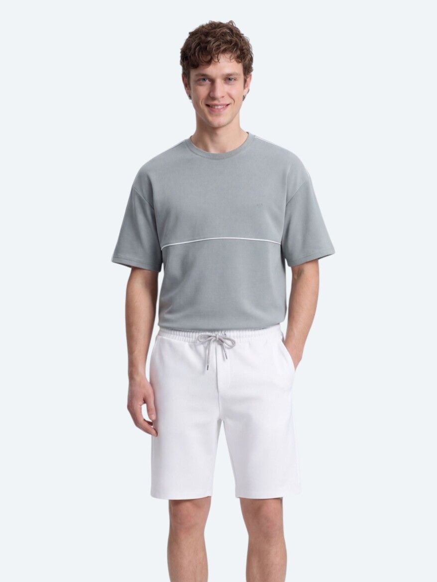 Gri Düz T-Shirt - KİP