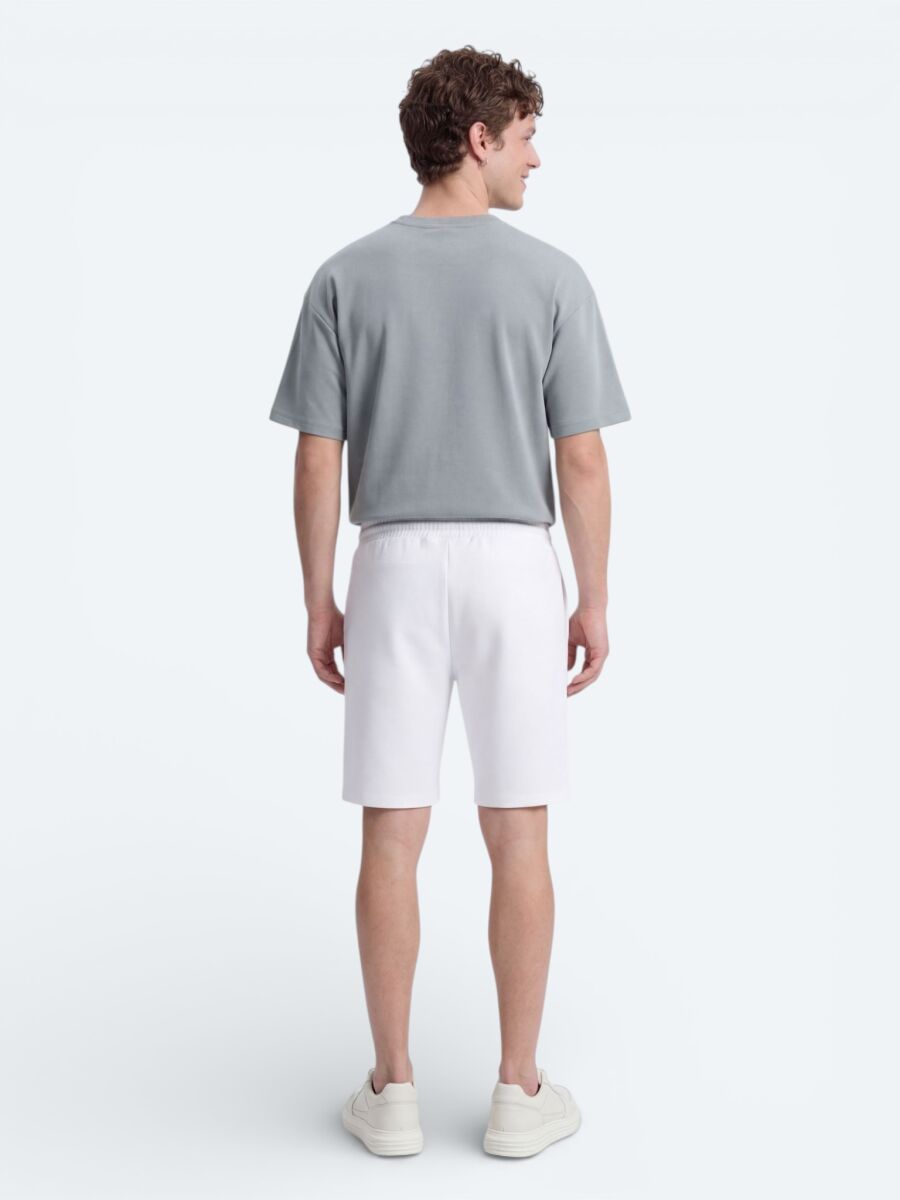 Gri Düz T-Shirt - 5