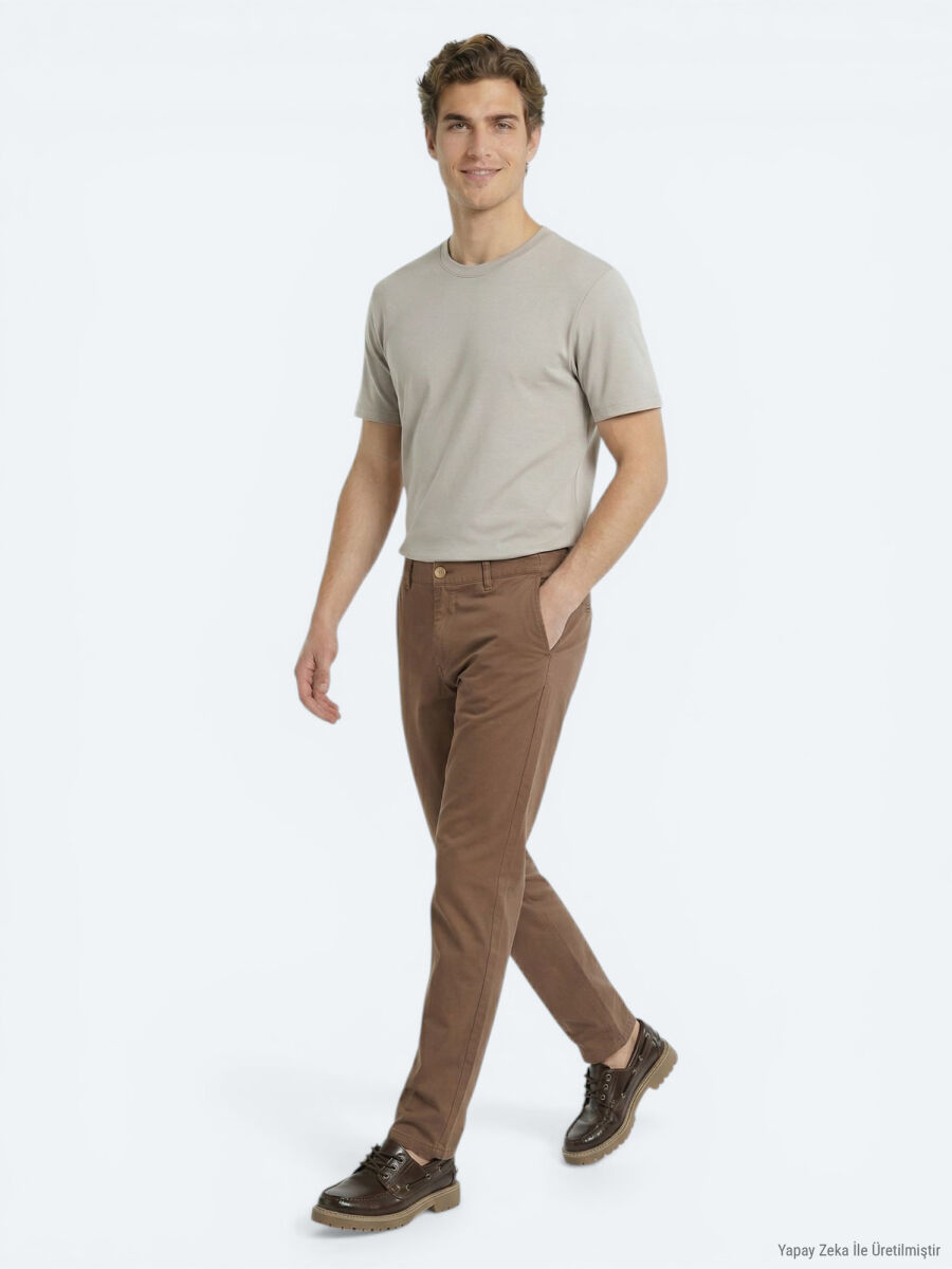 Gri Düz T-Shirt - 2