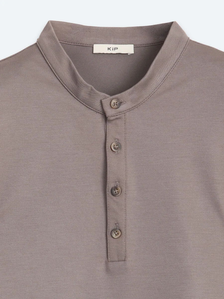 Gri Düz T-Shirt - 9