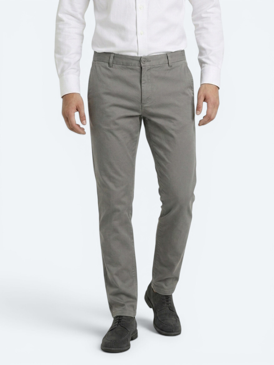 Gri Kumaş Jogging Fit Casual Pantolon - 3