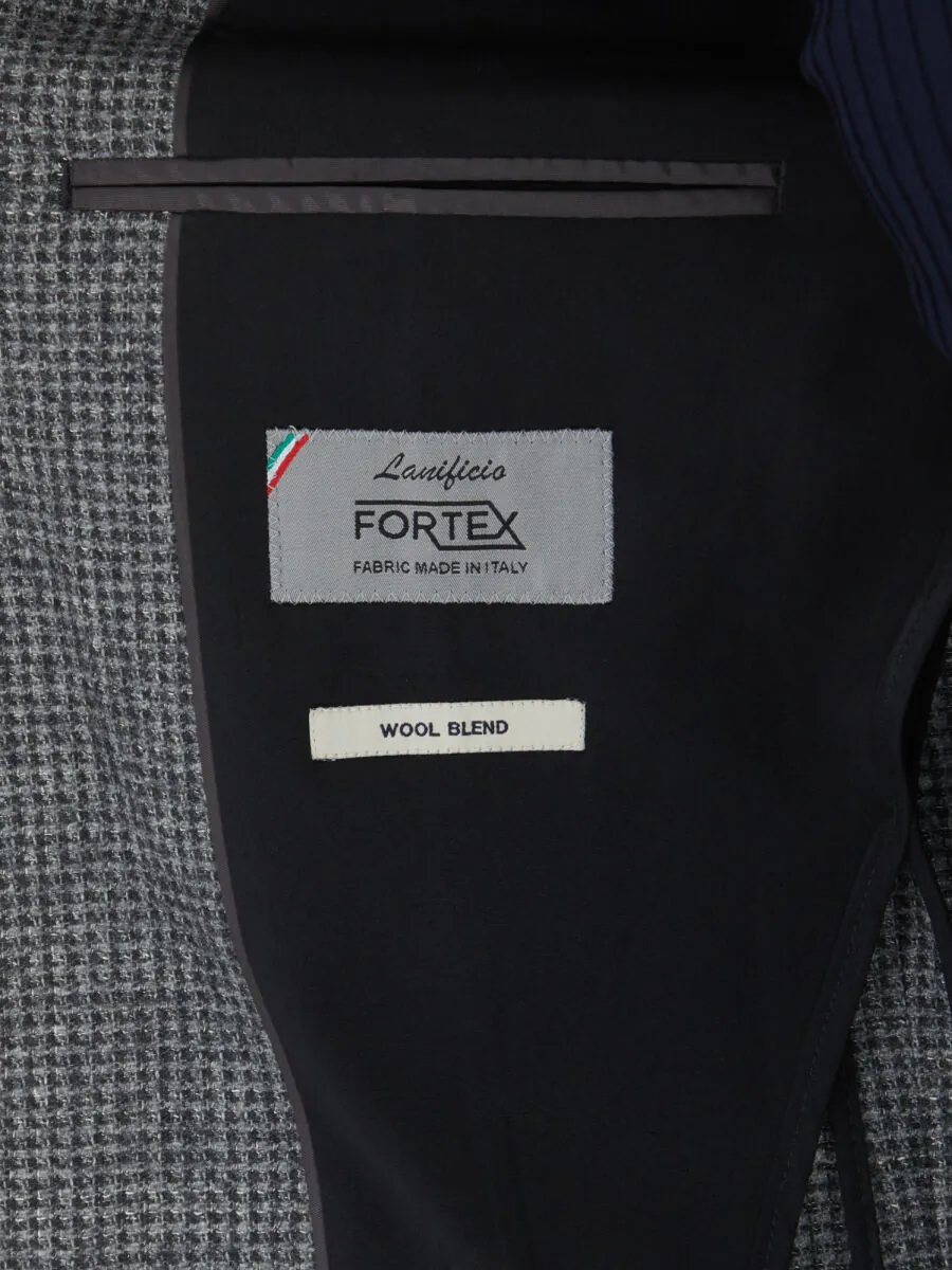 Gri Modern Fit Yün Karışımlı Ceket - 5